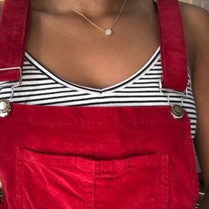 red overalls